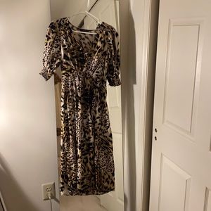 Leopard Banana Republic dress, size 6, worn once